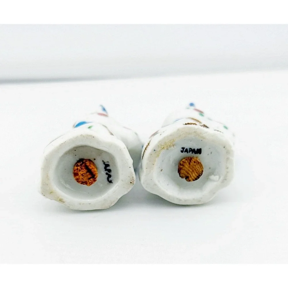 Vintage Japanese ceramic Scotty dog salt & pepper shakers